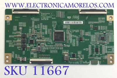 T-CON PARA TV PHILIPS / NUMERO DE PARTE 44-9771680A / 47-6021287 / C-PCB_HV650QUB / GD1A19A0963 / DISPLAY HV650QUB-F9D / MODELO 65PFL5766/F7